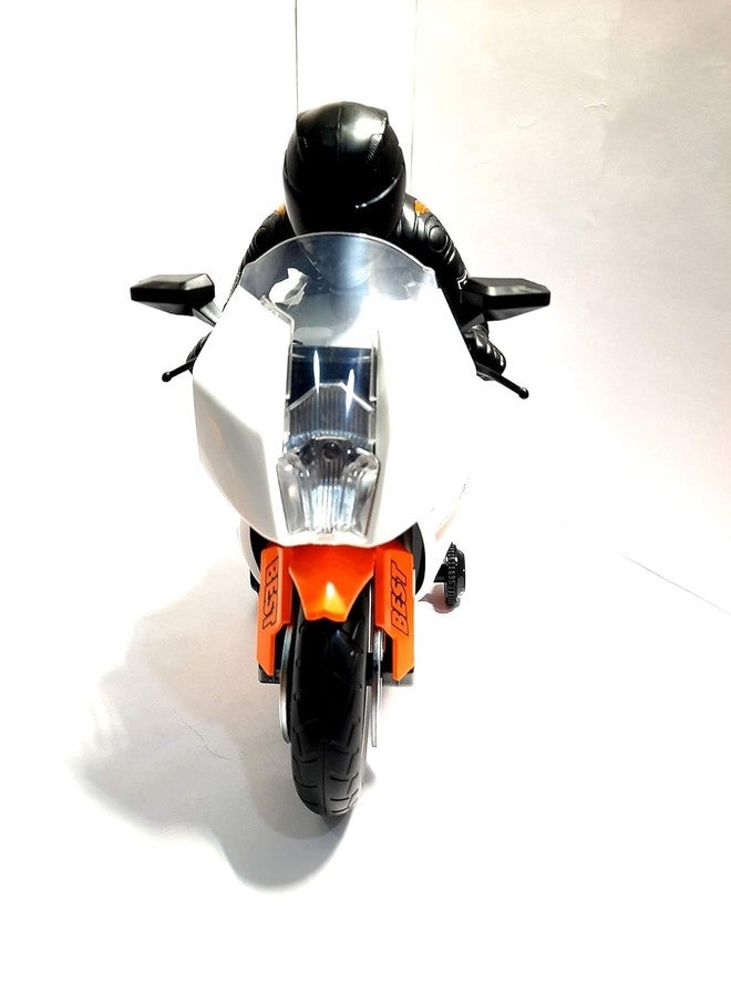 Brighterbee Remote Control R1 Motorbike Toy with Light and Sound, 360 Degree Rotation, Multicolor - Image 4